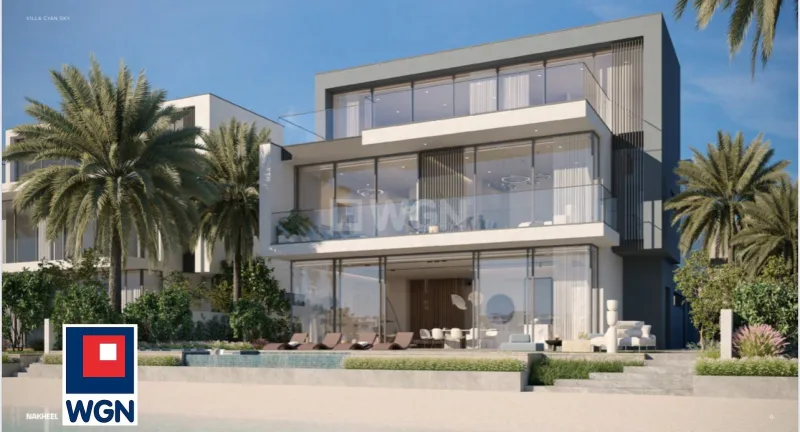 Dom na  sprzedaż Dubaj - Willa na wyspie Palm z prywatną plażą,, basenem, windą. Wysoka Prywatność, 20% wpłata